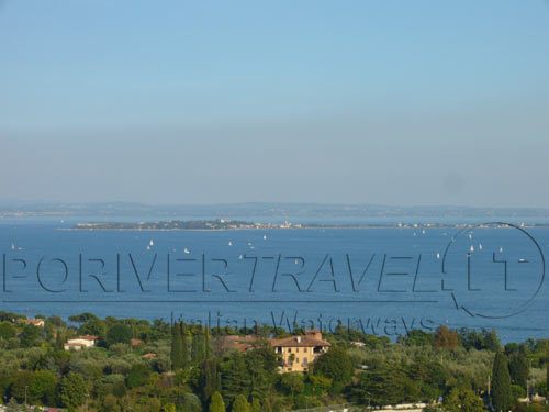 Sirmione view from the Lake Garda